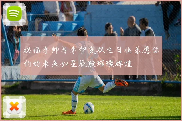 祝福李帅与李智良双生日快乐愿你们的未来如星辰般璀璨辉煌